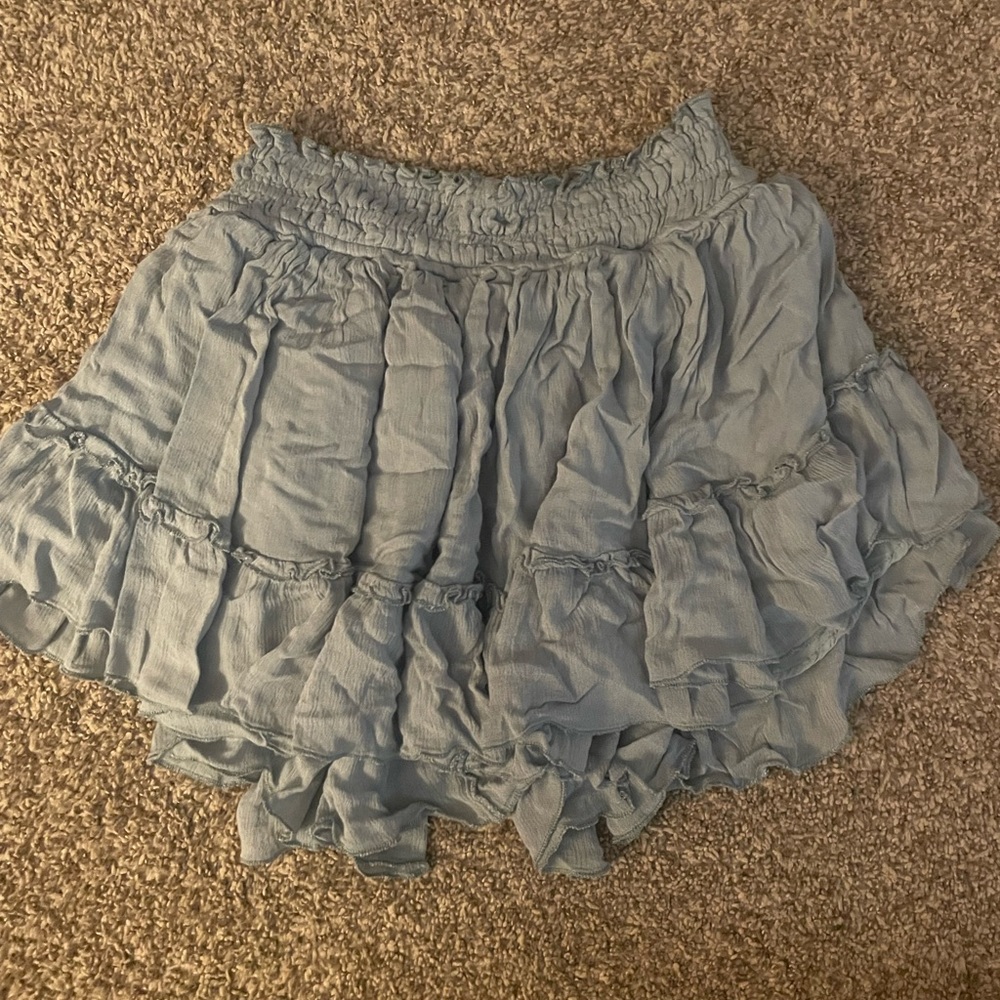 sky blue boutique skirt (no shorts inside)